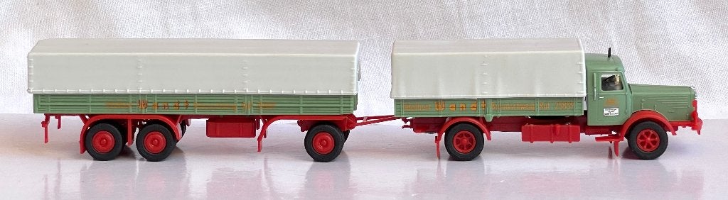 Herpa 152167: Büssing 8000 HZ combinatie  "Adalbert Wandt", Ophalen of Verzenden, Zo goed als nieuw, Bus of Vrachtwagen, Herpa