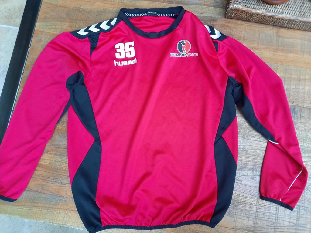 Helmond Sport voetbal sweater maat M, Ophalen of Verzenden, Gebruikt, Overige binnenlandse clubs, Overige typen