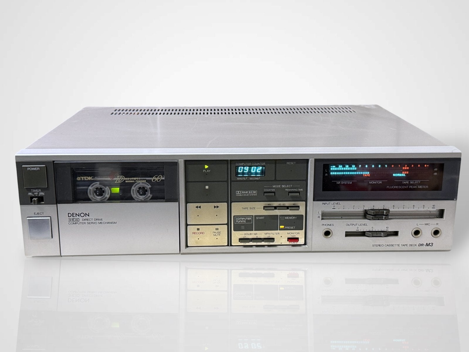 Denon DR-M3 Cassettedeck - High-end Vintage Direct Drive, Denon, Enkel, Ophalen of Verzenden, Denon