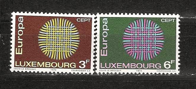 Luxemburg 807-808 postfris, Ophalen of Verzenden, Luxemburg, Postfris