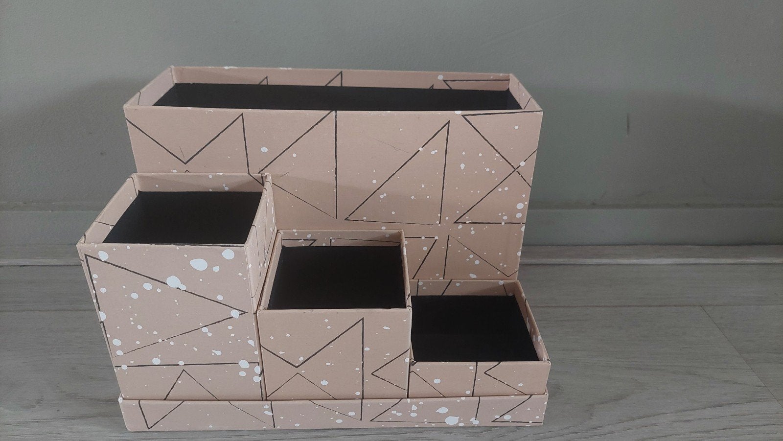 Pennenbak, vijf-delig, roze/taupe, ikea, Huis en Inrichting, Woonaccessoires | Overige, Ophalen of Verzenden