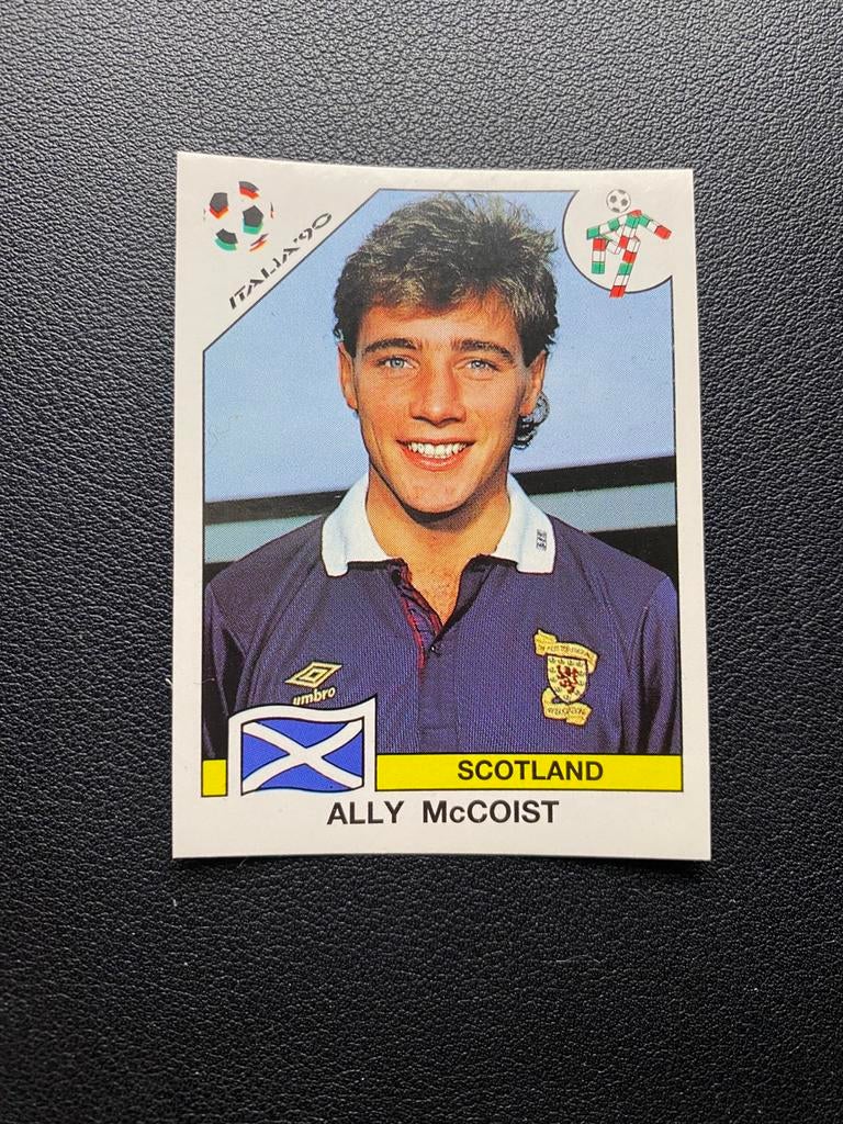 Ally McCoist - Schotland - Panini WK 1990 Sticker, Ophalen of Verzenden, Zo goed als nieuw, Buitenlandse clubs, Poster, Plaatje of Sticker