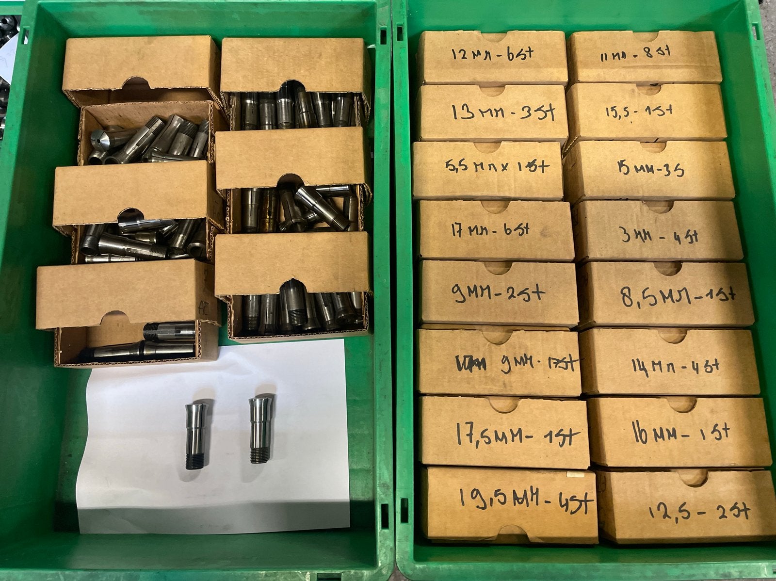ca 121 stuks Schaublin W20 spantangen, Ophalen, Gebruikt, Overige typen, Overige merken
