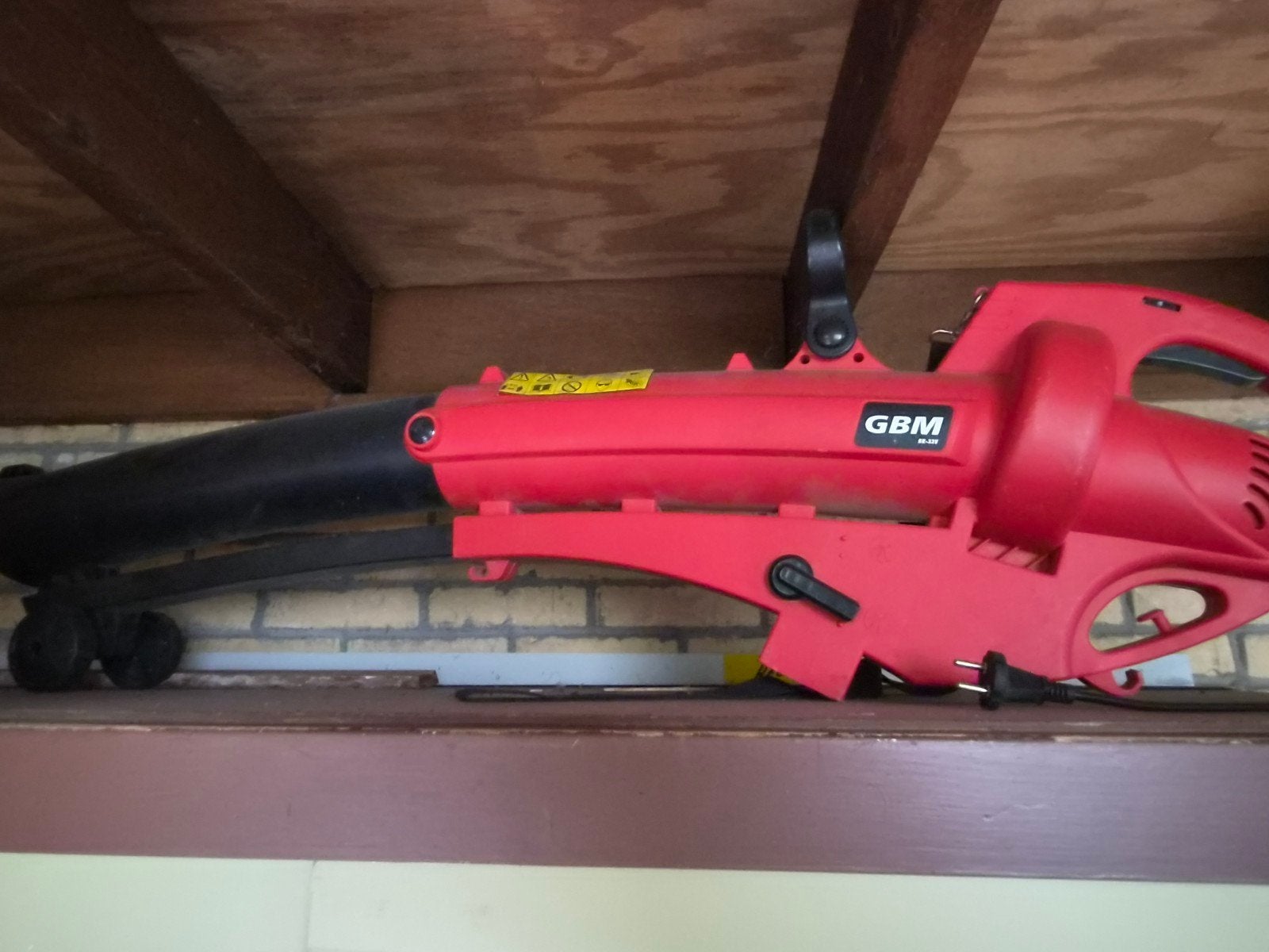 GBM Bladblazer/Bladzuiger met versnipperfunctie, 3 in 1, Tuin en Terras, Ophalen, Gebruikt, Met opvangzak, Handgedragen