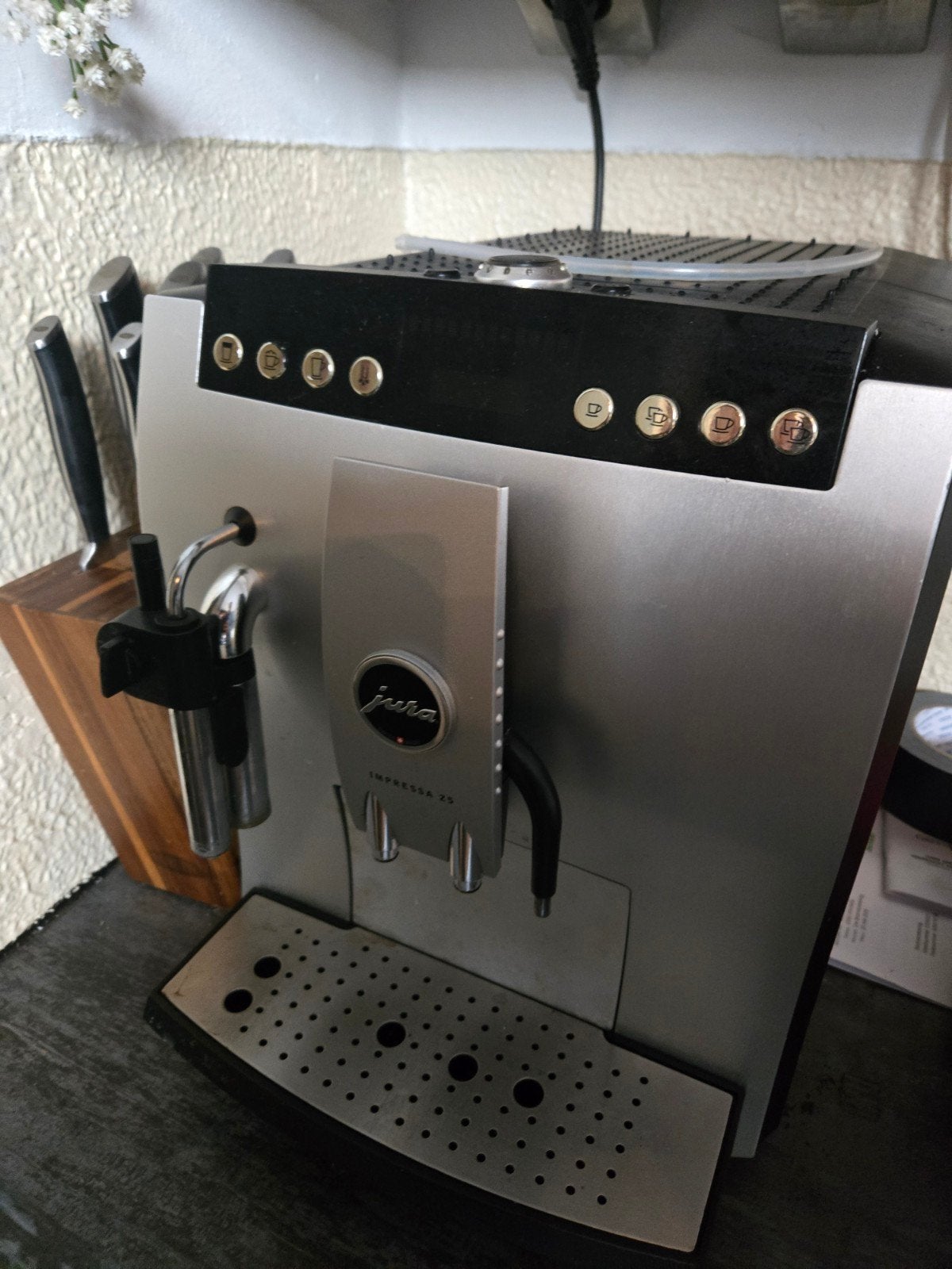 Jura Z5 koffiemachine - moet gereviseerd worden, Stoompijpje, Gebruikt, 10 kopjes of meer, Koffiemachine