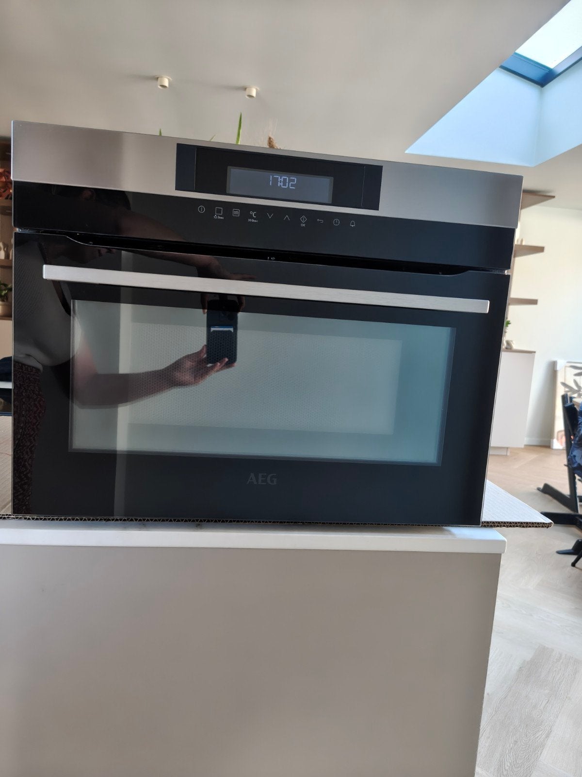 AEG Combi-oven CD710M - Inbouw - Zo goed als nieuw, Witgoed en Apparatuur, Ovens, Ophalen, 45 tot 50 cm, AEG, Inbouw