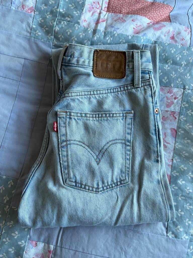 Ribcage straight 25 x 31 levi’s, Ophalen of Verzenden, Zo goed als nieuw, Blauw, Overige jeansmaten