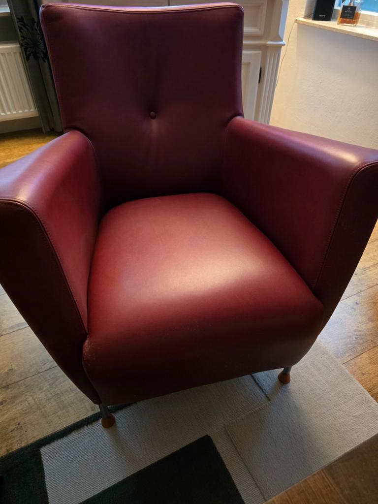 Luxe look fauteuil, Ophalen, Zo goed als nieuw, 75 tot 100 cm