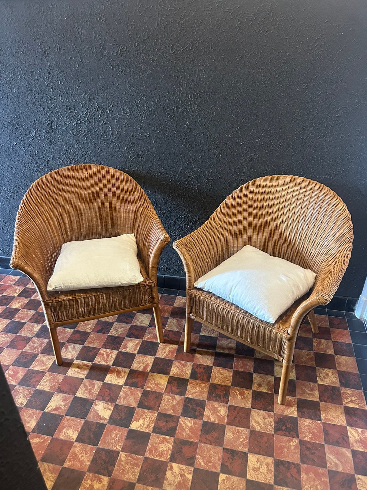 2 rieten stoelen. Uitstekende staat., Ophalen, Zo goed als nieuw, Rotan