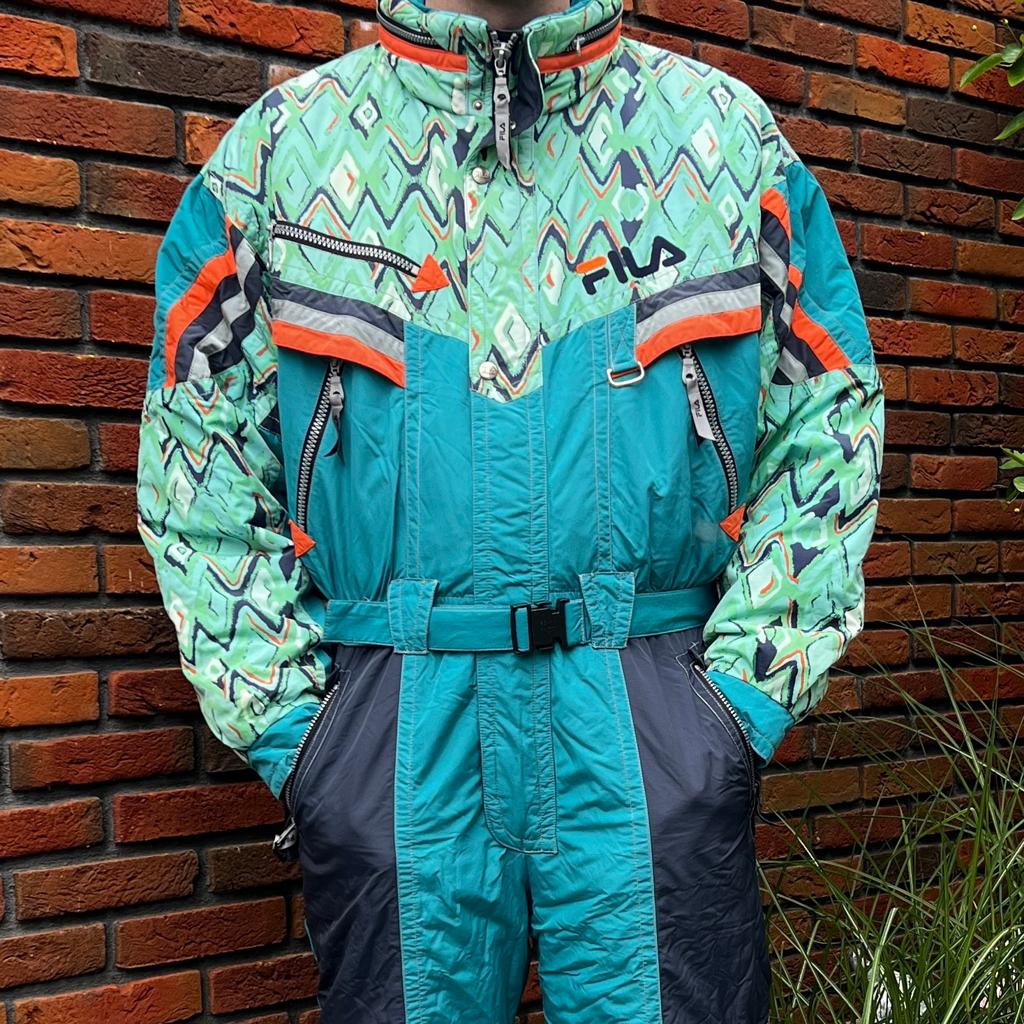 FILA Vintage Retro Skipak (XL), Kleding | Heren, Wintersportkleding, Gedragen, Pak, Maat 56/58 (XL), Ophalen of Verzenden