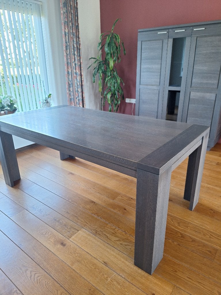 Eetkamer tafel, Ophalen, Gebruikt, Eikenhout, 50 tot 100 cm