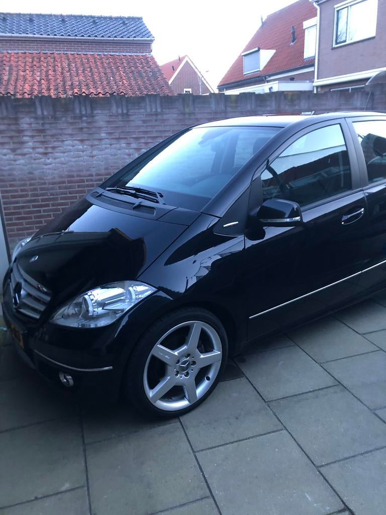 Mercedes-Benz A-Klasse 2.0 A200 Turbo 5DRS 2008 Zwart, Auto's, Mercedes-Benz, Particulier, A-Klasse, ABS, Adaptieve lichten, Adaptive Cruise Control
