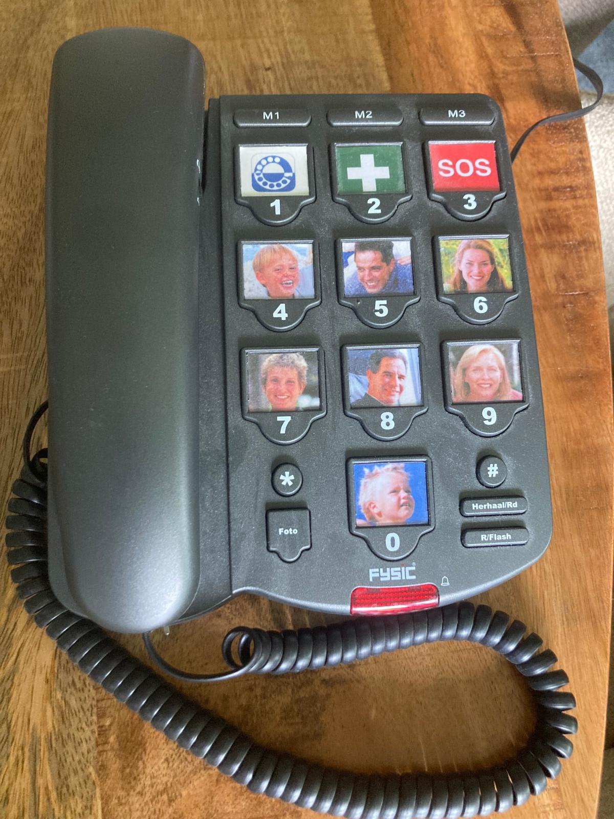 Fysic FX-3200 seniorentelefoon met fototoetsen, Ophalen, Zo goed als nieuw, 1 handset