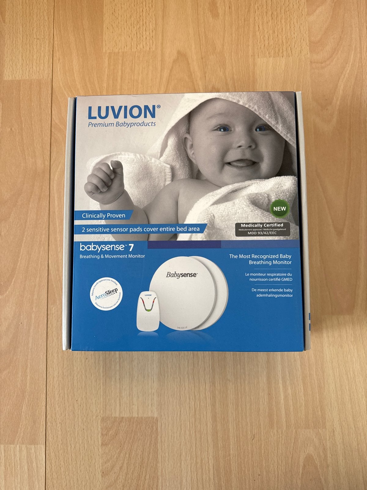 Luvion Babysense 7 Ademhalingsmonitor, Kinderen en Baby's, Ophalen of Verzenden, Gebruikt, Minder dan 100 meter, Digitaal