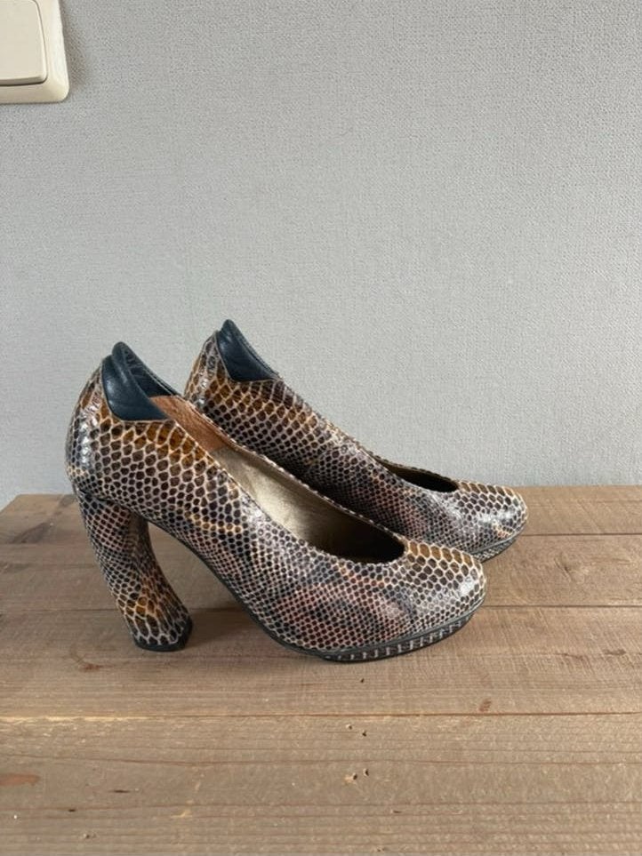 Jan Jansen Pumps met Slangenprint - Maat 39, Kleding | Dames, Schoenen, Ophalen of Verzenden, Zo goed als nieuw, Overige kleuren