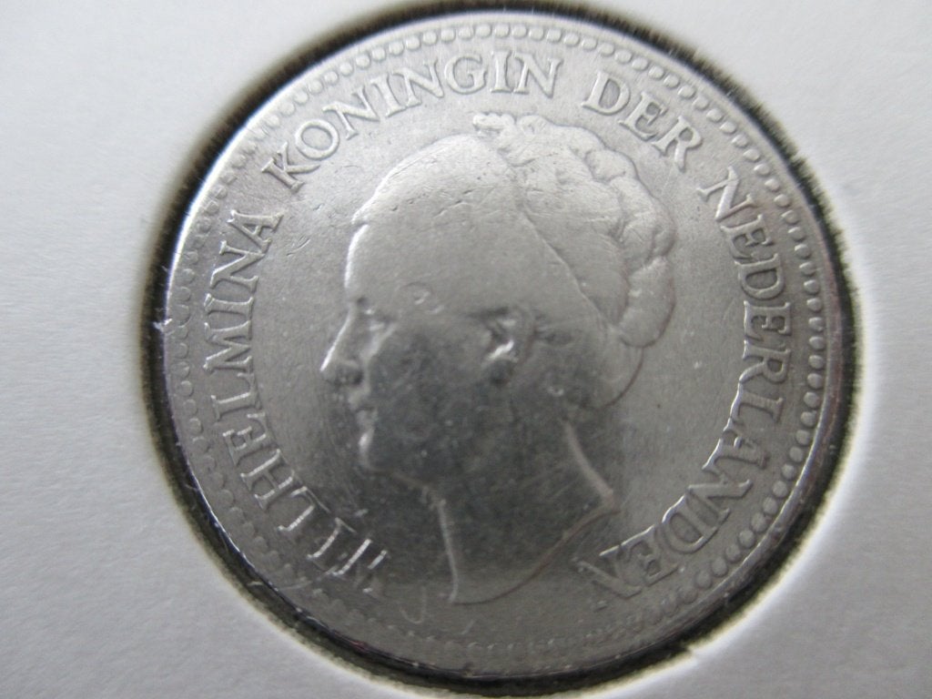 Halve gulden 1929, ½ gulden, Zilver, Ophalen of Verzenden, Koningin Wilhelmina