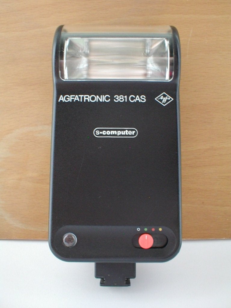 Agfa Agfatronic 381 CAS S-computer flitser, Ophalen of Verzenden, Gebruikt, Overige merken, Kantelbaar