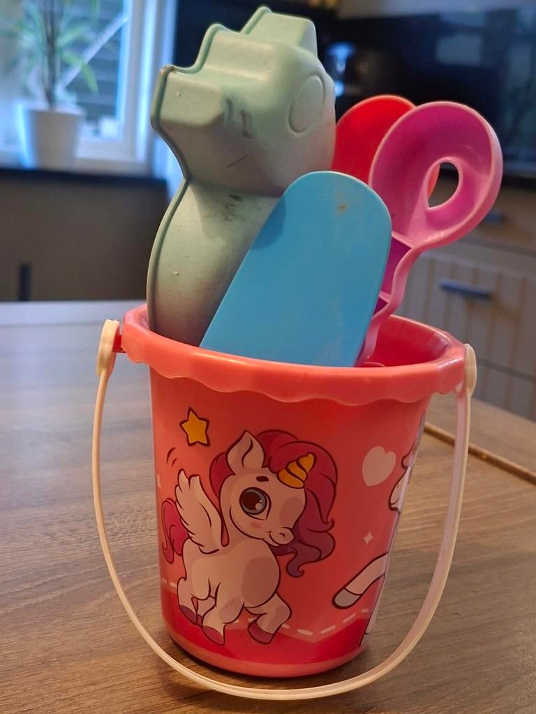 Leuk Strandsetje kids 2+ met pony emmer, Ophalen of Verzenden, Gebruikt