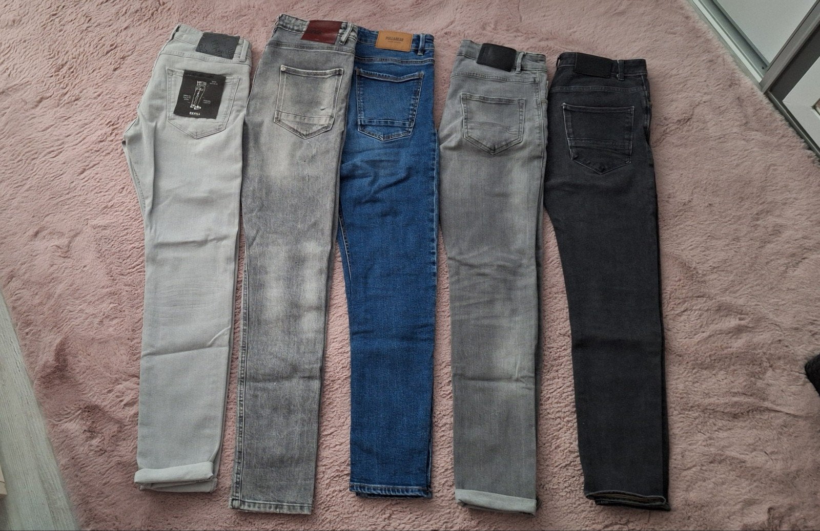 5x heren/jongensjeans, Overige kleuren, W32 (confectie 46) of kleiner, Ophalen of Verzenden, Zo goed als nieuw