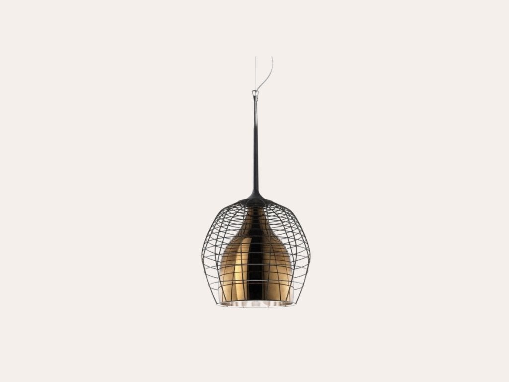 Foscarini Diesel Cage Piccola – Brons | Diesel, Huis en Inrichting, Ophalen, Design, E27 (groot), Zo goed als nieuw