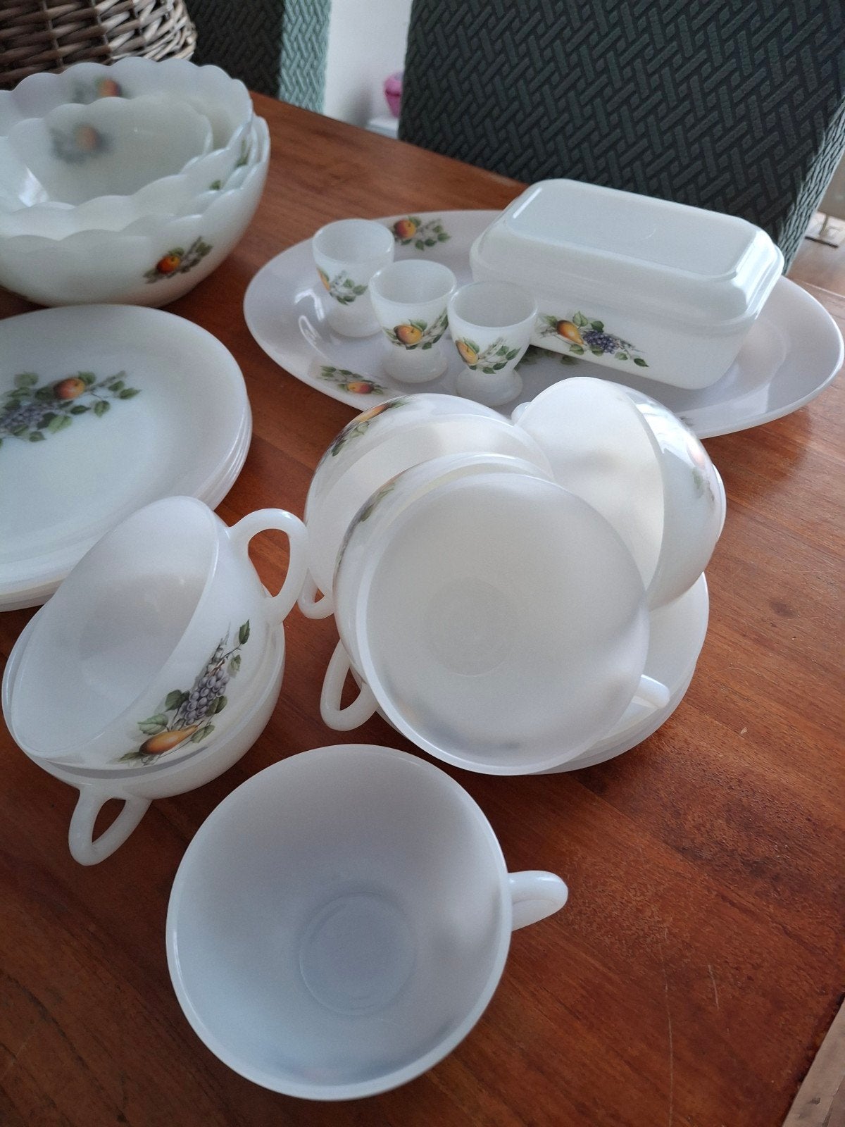 Vintage Arcopal France Fruits Servies - 20-delig, Ophalen