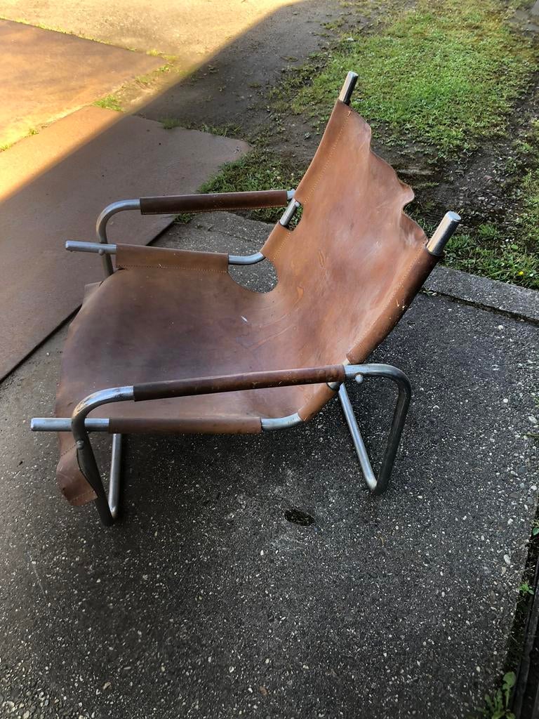 Design fauteuil buizen frame, Ophalen, Gebruikt, T, H