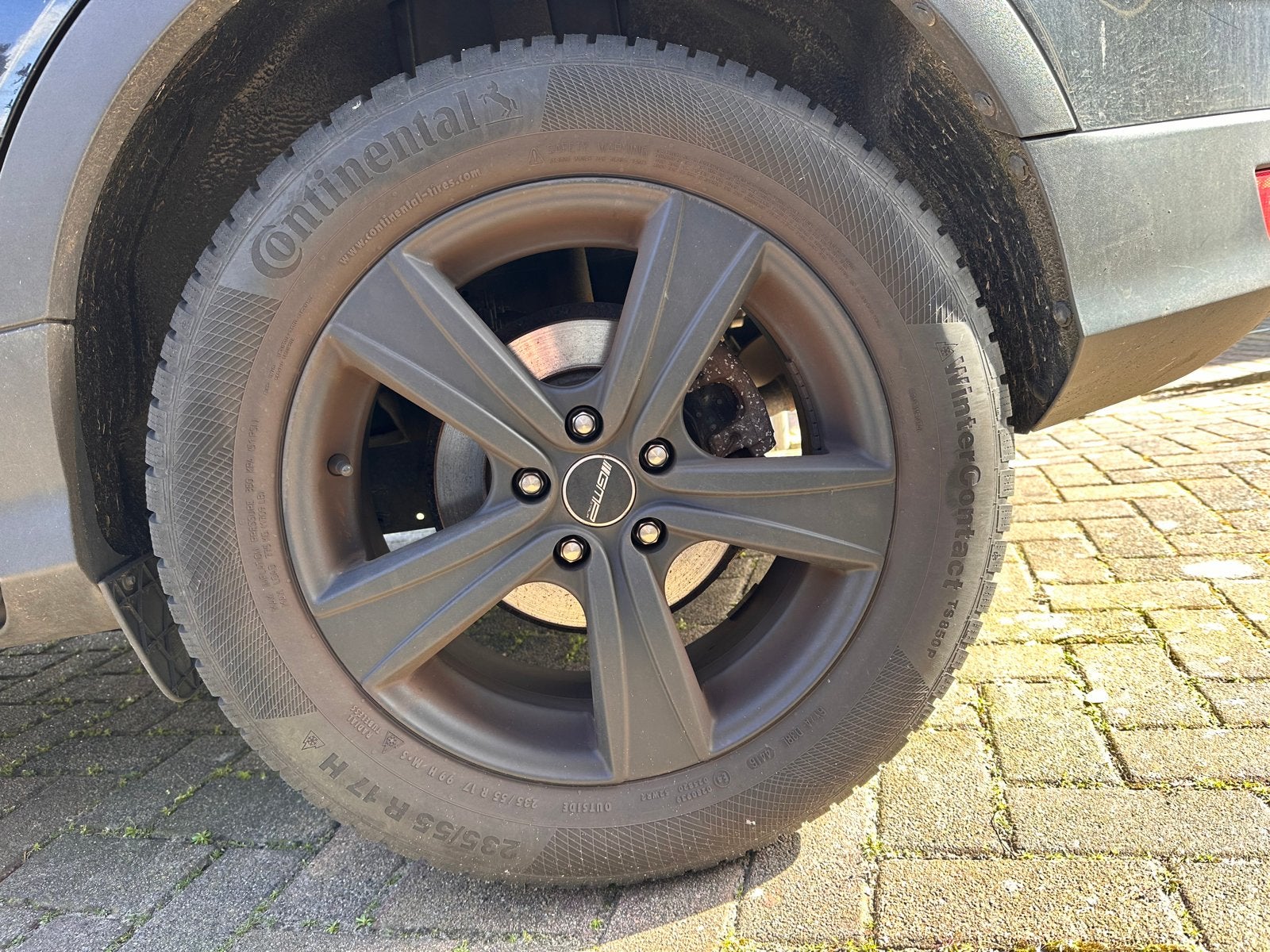Continental WinterContact TS 850 P winterbanden met GMP velg, Ophalen, Gebruikt, Banden en Velgen, 17 inch