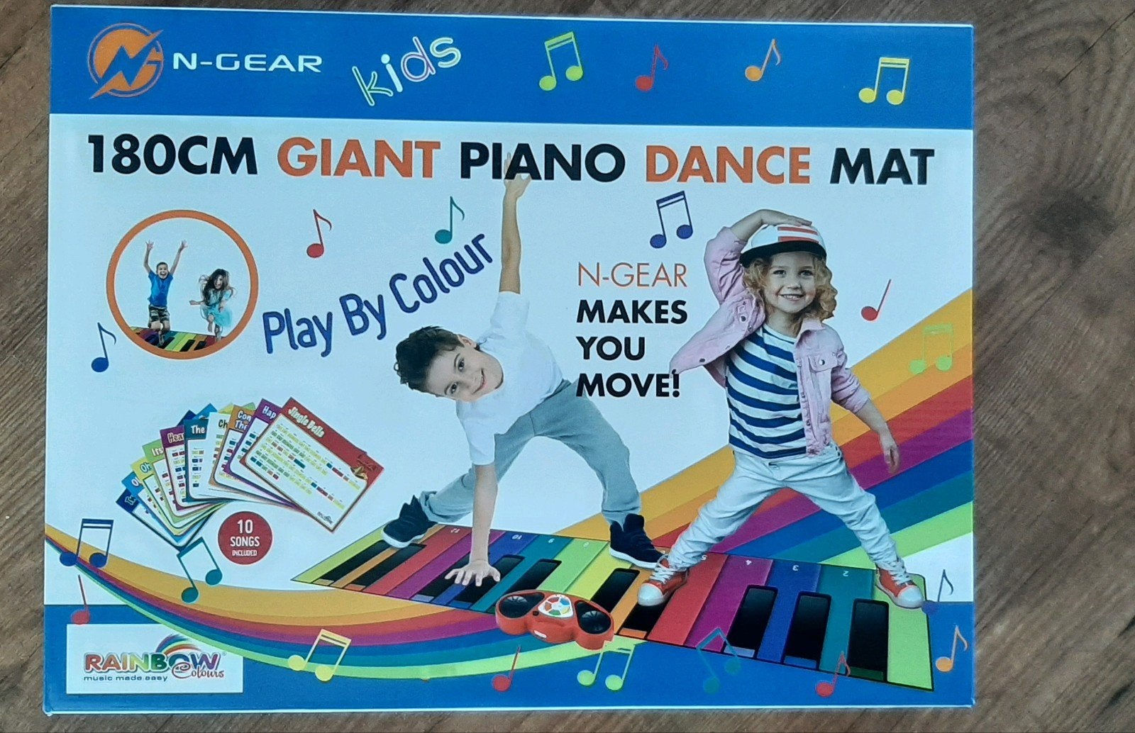 N-Gear interactieve piano dans mat 1.80 m, Ophalen of Verzenden, Zo goed als nieuw, Met geluid