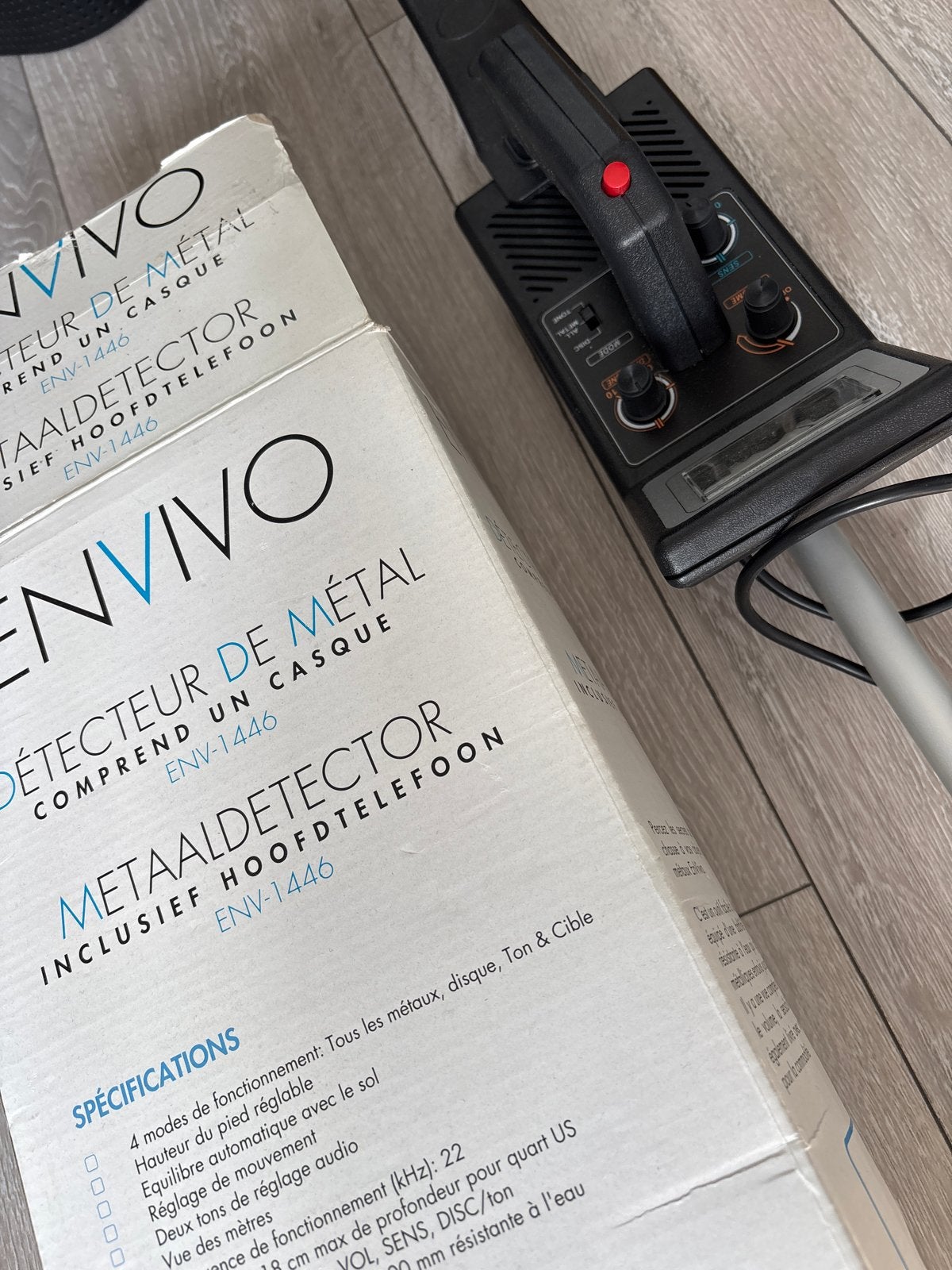 Metaaldetector ENVIVO ENV-1446 met Hoofdtelefoon