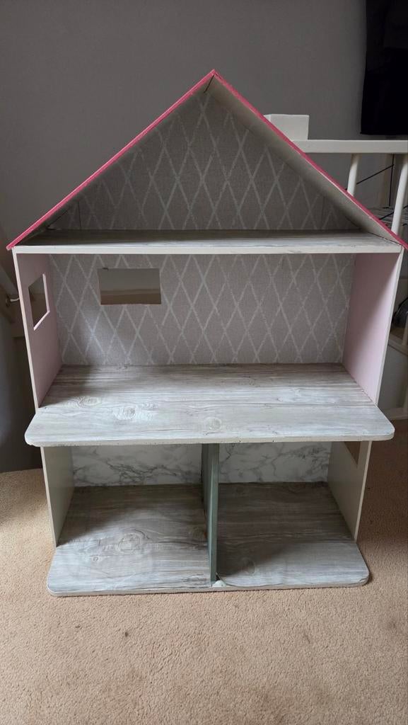 Poppenkast hout, Ophalen of Verzenden, Gebruikt, Poppenhuis
