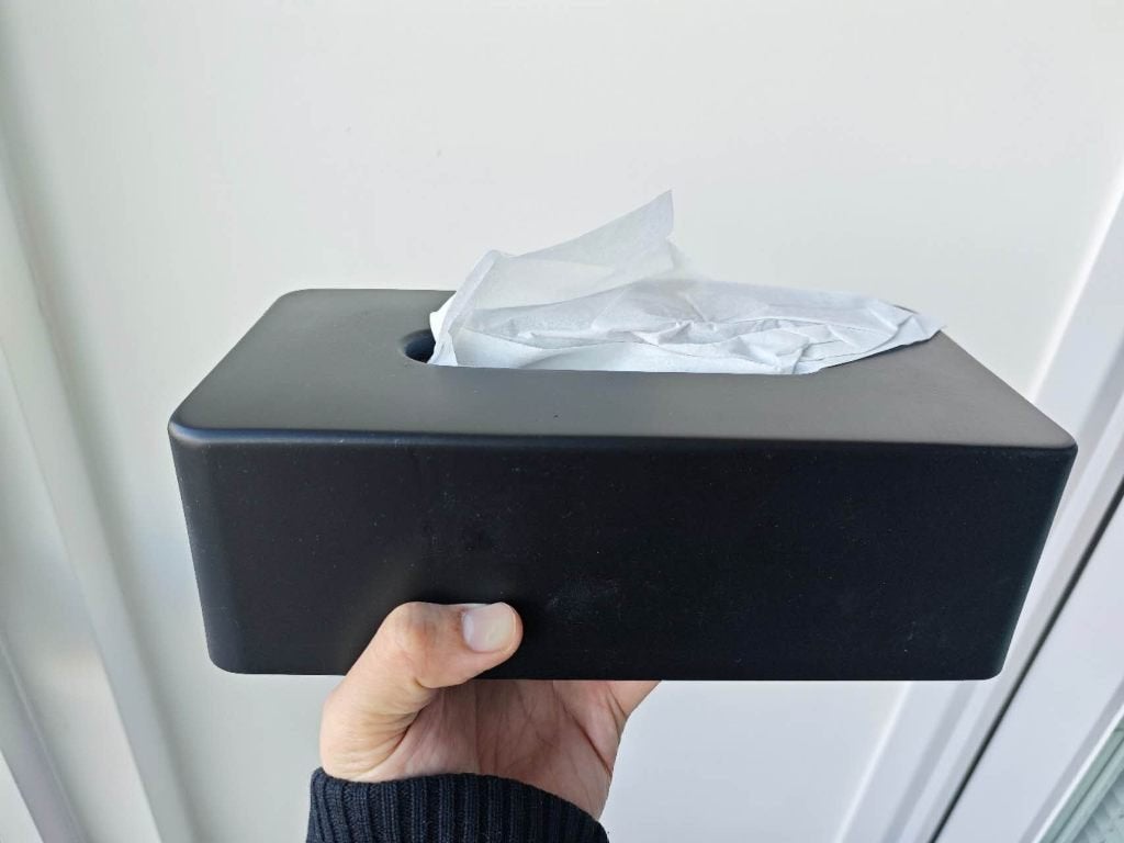 ZARA Home BLACK RESIN TISSUE BOX, Ophalen of Verzenden, Zwart