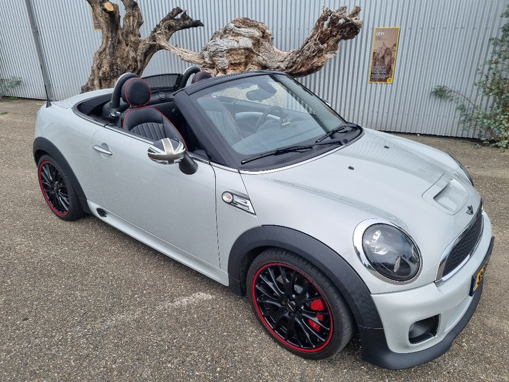 Mini 1.6 John Cooper Works Cabrio 2013  (uniek exemplaar ), Auto's, Voorwielaandrijving, Euro 5, 15 km/l, Zwart