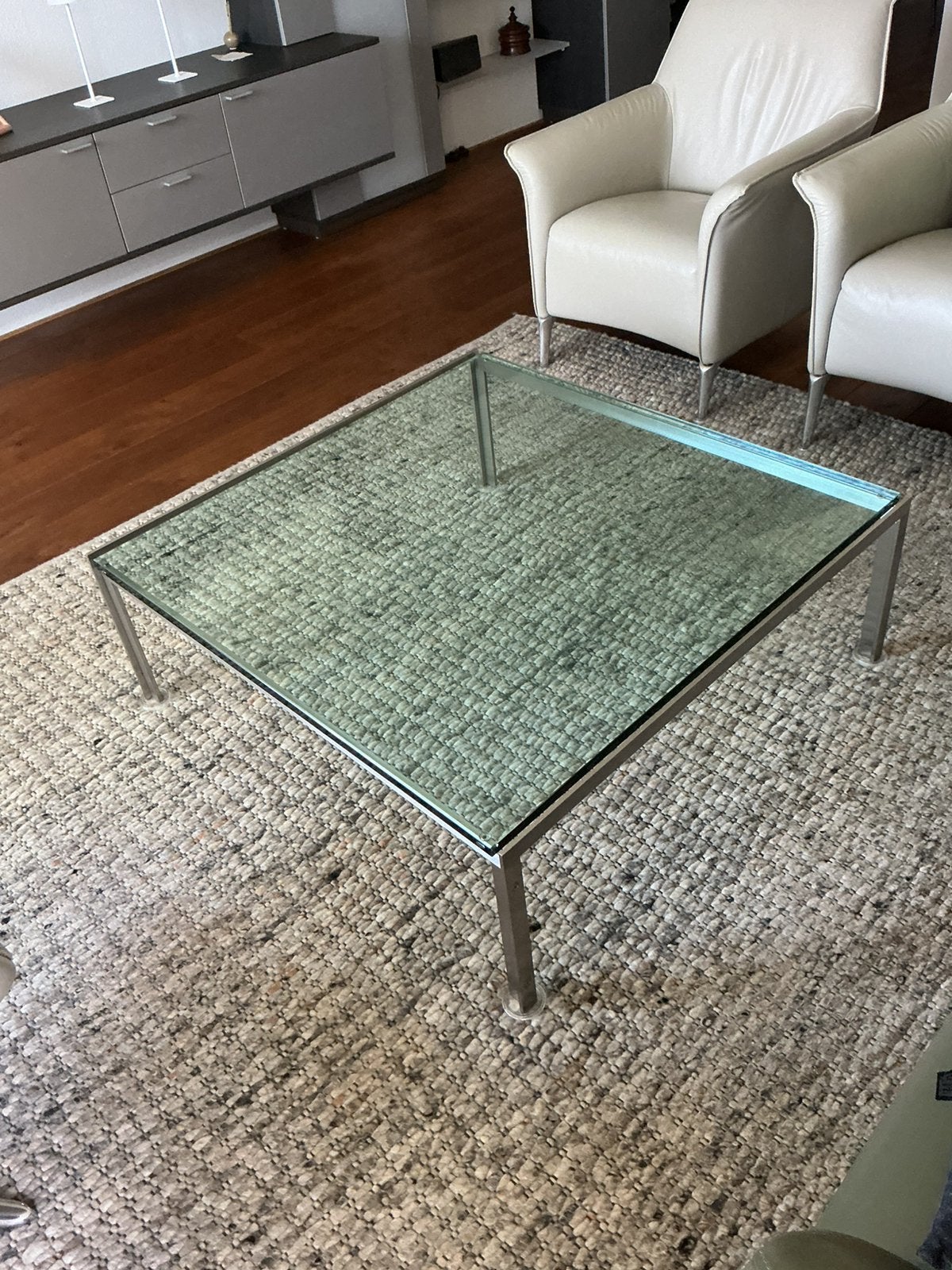 M-2 design salontafel 100 x 100 cm, Huis en Inrichting, Tafels | Salontafels, Ophalen, Gebruikt