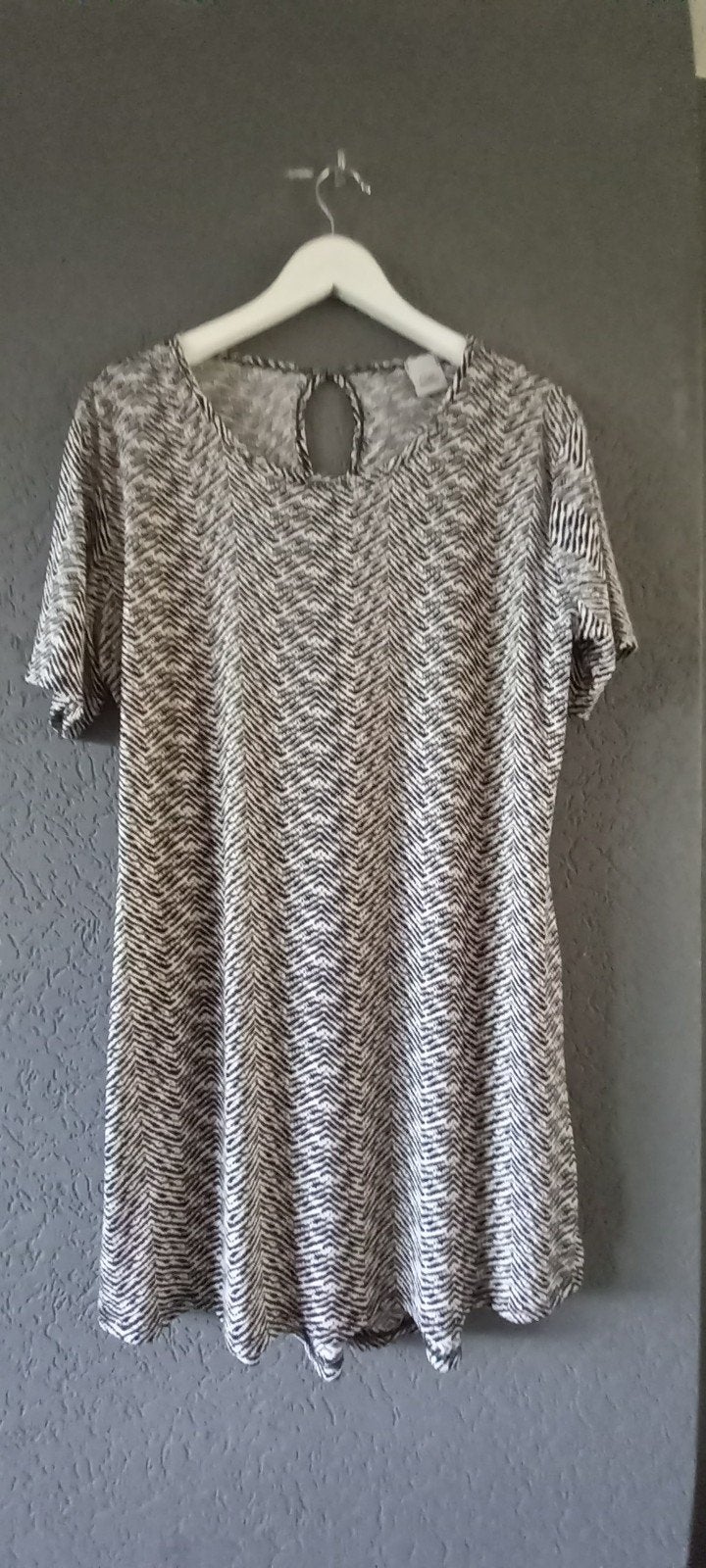 FOS Amsterdam jurk zwart/wit XL - Zeer goede staat, Zwart, Maat 46/48 (XL) of groter, FOS Amsterdam, Ophalen of Verzenden