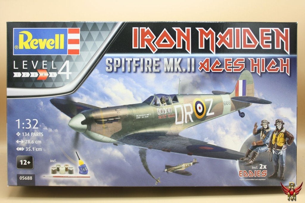 Revell 1:32 SPITFIRE Mk.V Iron maiden 5688 modelbouw, Revell, Nieuw, Ophalen of Verzenden, Groter dan 1:72