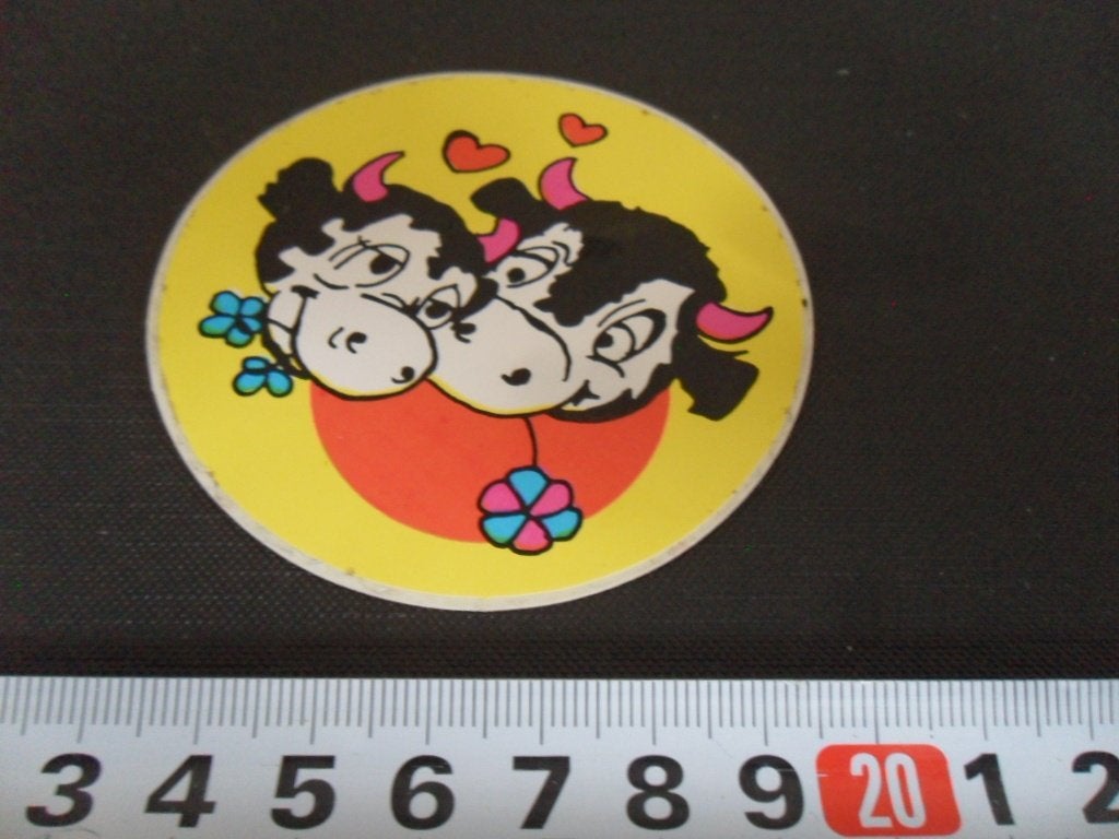 sticker strip stier koe liefde, Ophalen of Verzenden, Zo goed als nieuw
