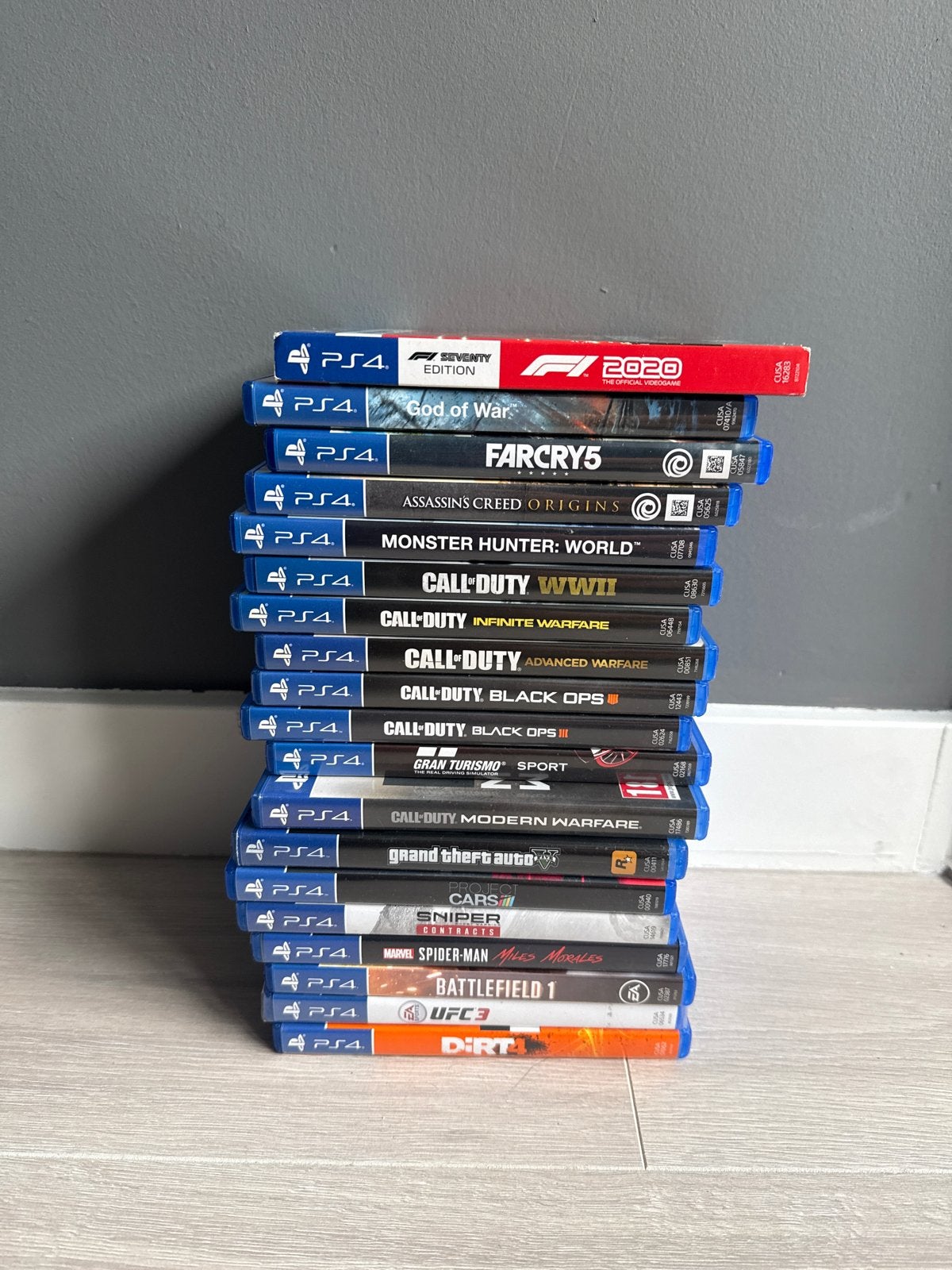 Grote collectie PS4 games: F1 2020, God of War, Far Cry 5 en, Spelcomputers en Games, Online, Gebruikt, Vanaf 18 jaar, Overige genres