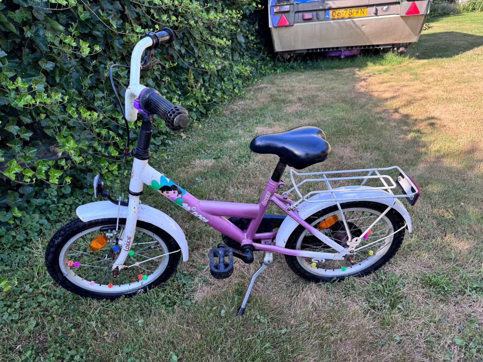 Meisjes kinderfiets van loekie DORA, Fietsen en Brommers, Fietsen | Kinderfietsjes, Ophalen, Zo goed als nieuw, Minder dan 16 inch