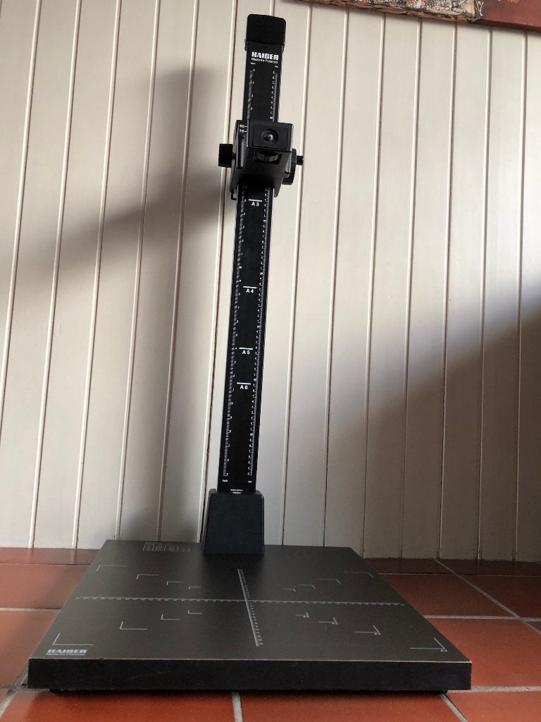 Kaiser statiefzuil + cameradrager/repro-arm, Ophalen, Gebruikt, Overige typen
