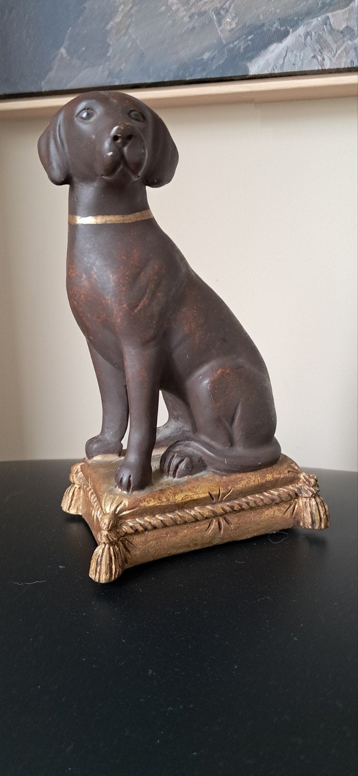 Prachtige Massief Stenen Vintage Hond:, Ophalen of Verzenden