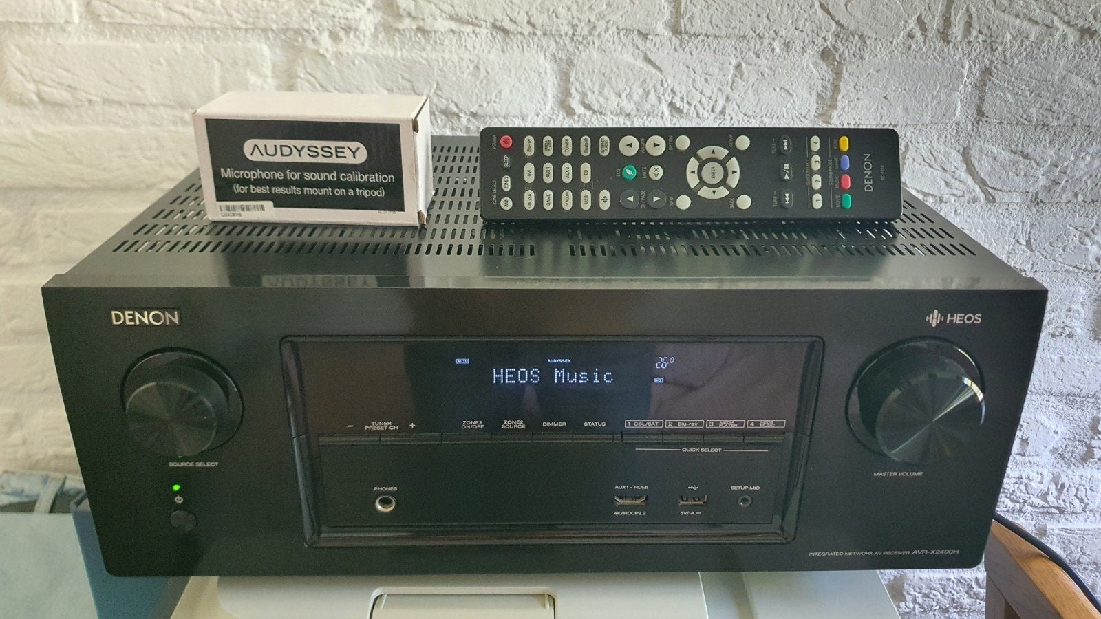 Denon AVR-X2400H 7.2 AV-receiver, Heos, Wi-Fi, BT, Airplay, Ophalen of Verzenden, Gebruikt, 120 watt of meer, Denon