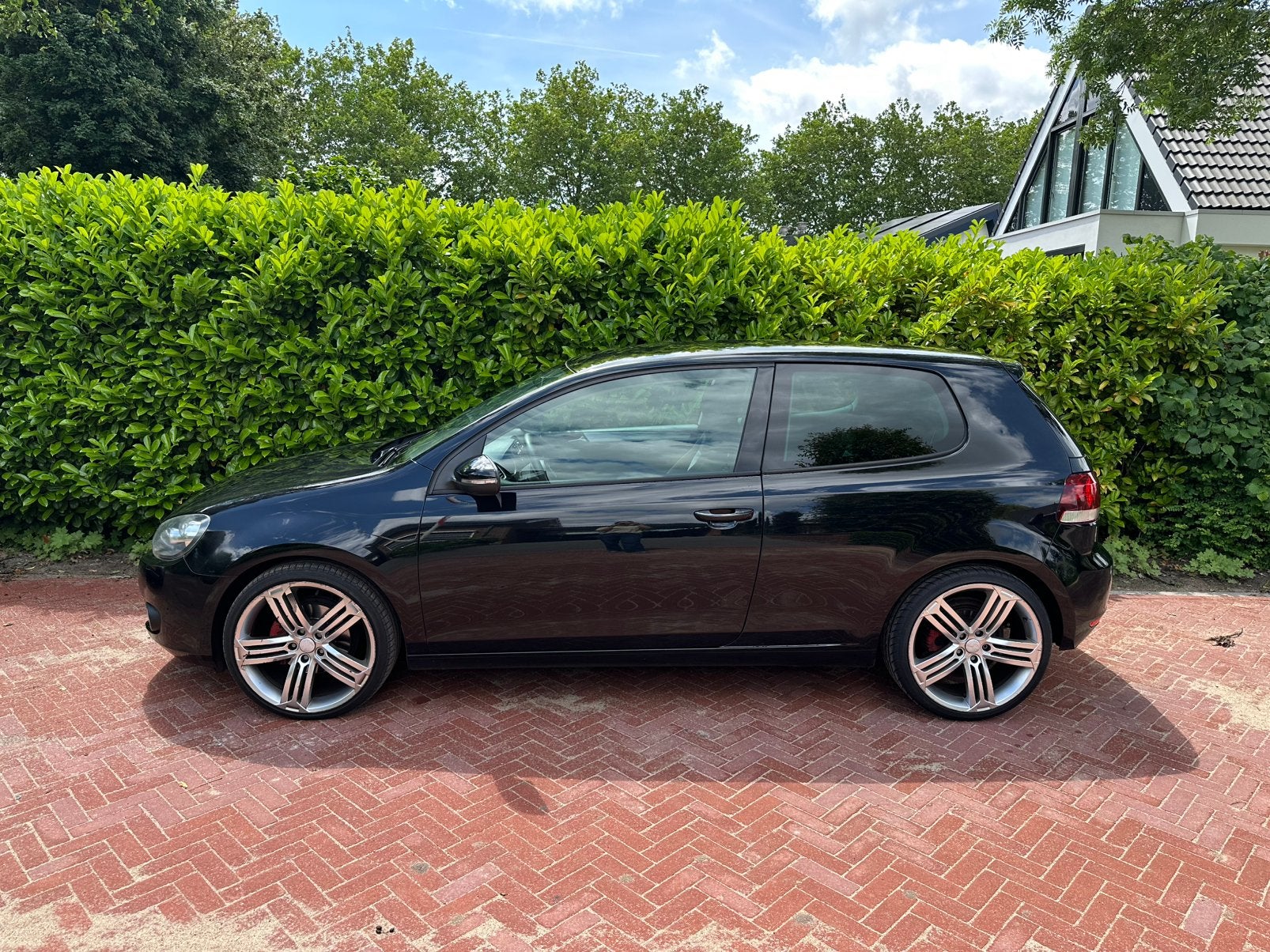 Volkswagen Golf 1.4 TSI 122pk 2009 Zwart, Auto's, 4 cilinders, Handgeschakeld, Geïmporteerd, 1390 cc