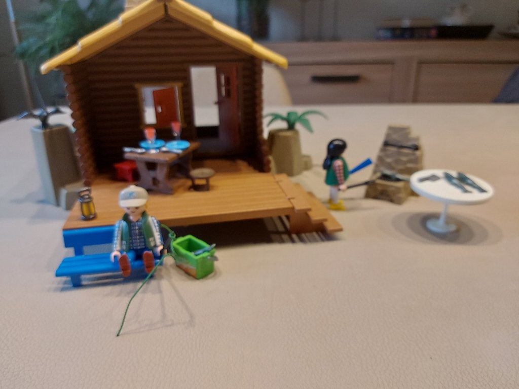 Playmobil set vissershut, Kinderen en Baby's, Speelgoed | Playmobil, Gebouw, Complete set, Ophalen of Verzenden, Zo goed als nieuw