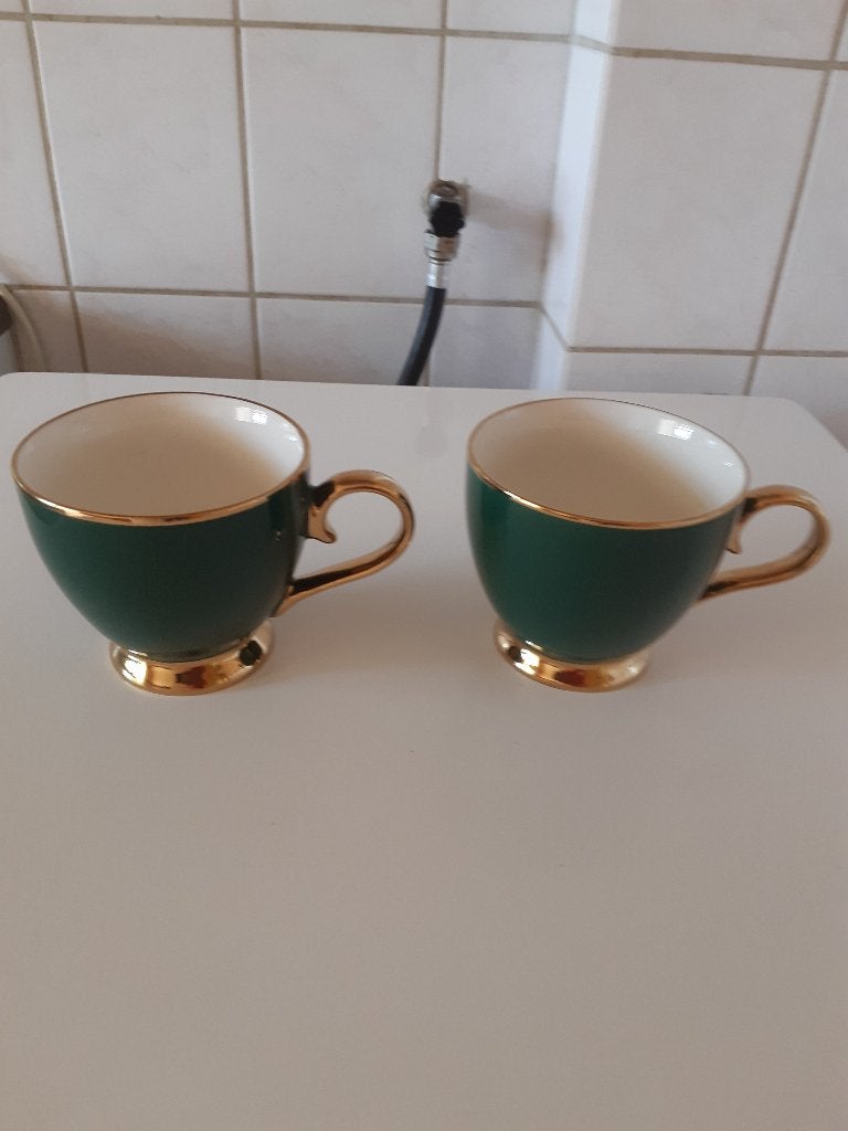 Ambition "Royal Gold" XXL theekoppen / koffiekoppen, Overige merken, Klassiek, Ophalen of Verzenden, Zo goed als nieuw