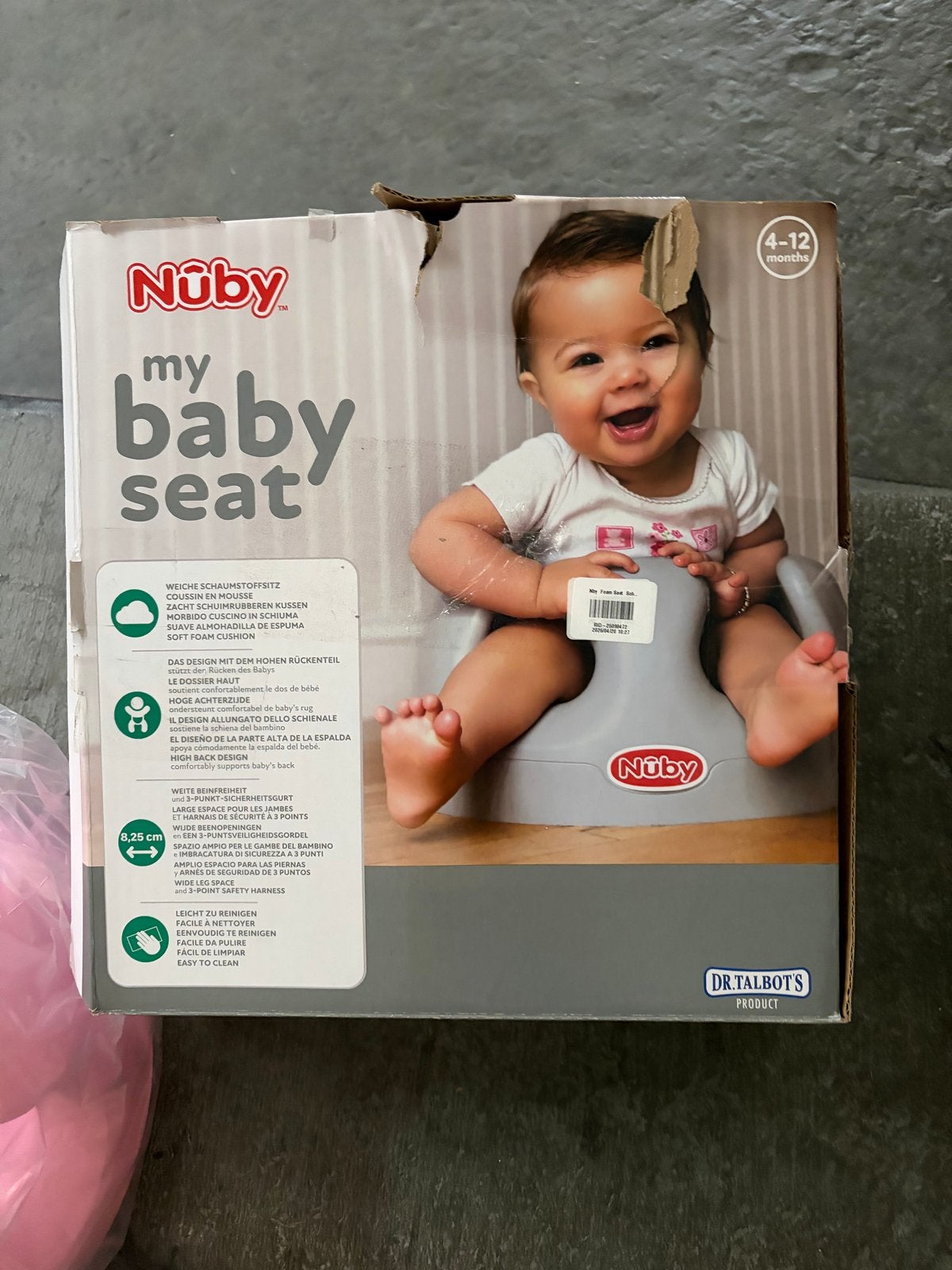 NUBY My Baby Seat - Roze babyzitje, Kinderen en Baby's, Kinderstoelen, Ophalen of Verzenden, Nieuw, Overige typen