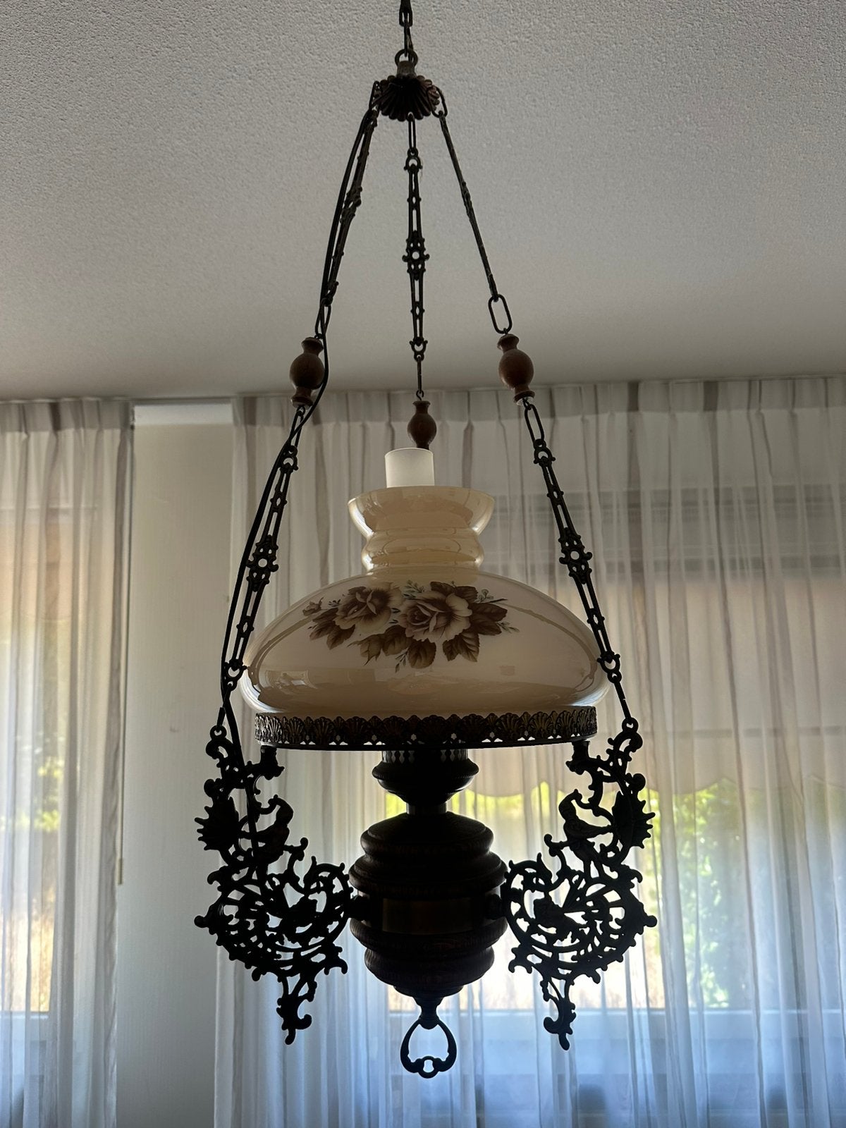 Antieke lamp, Ophalen of Verzenden, Zo goed als nieuw