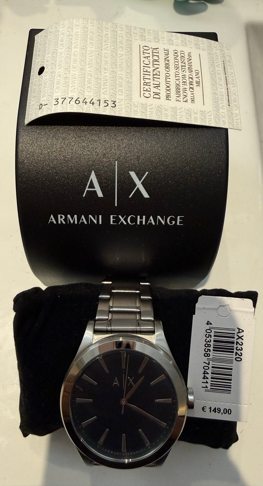 Nieuw Armani Exchange AX2320 Herenhorloge, Overige merken, Staal, Polshorloge, Nieuw