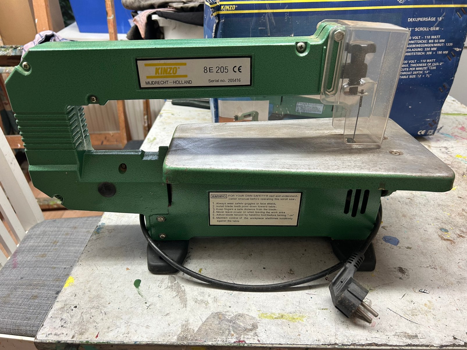 Elektrische figuurzaag, Gebruikt, Ophalen of Verzenden, 30 tot 70 mm, Figuurzaag
