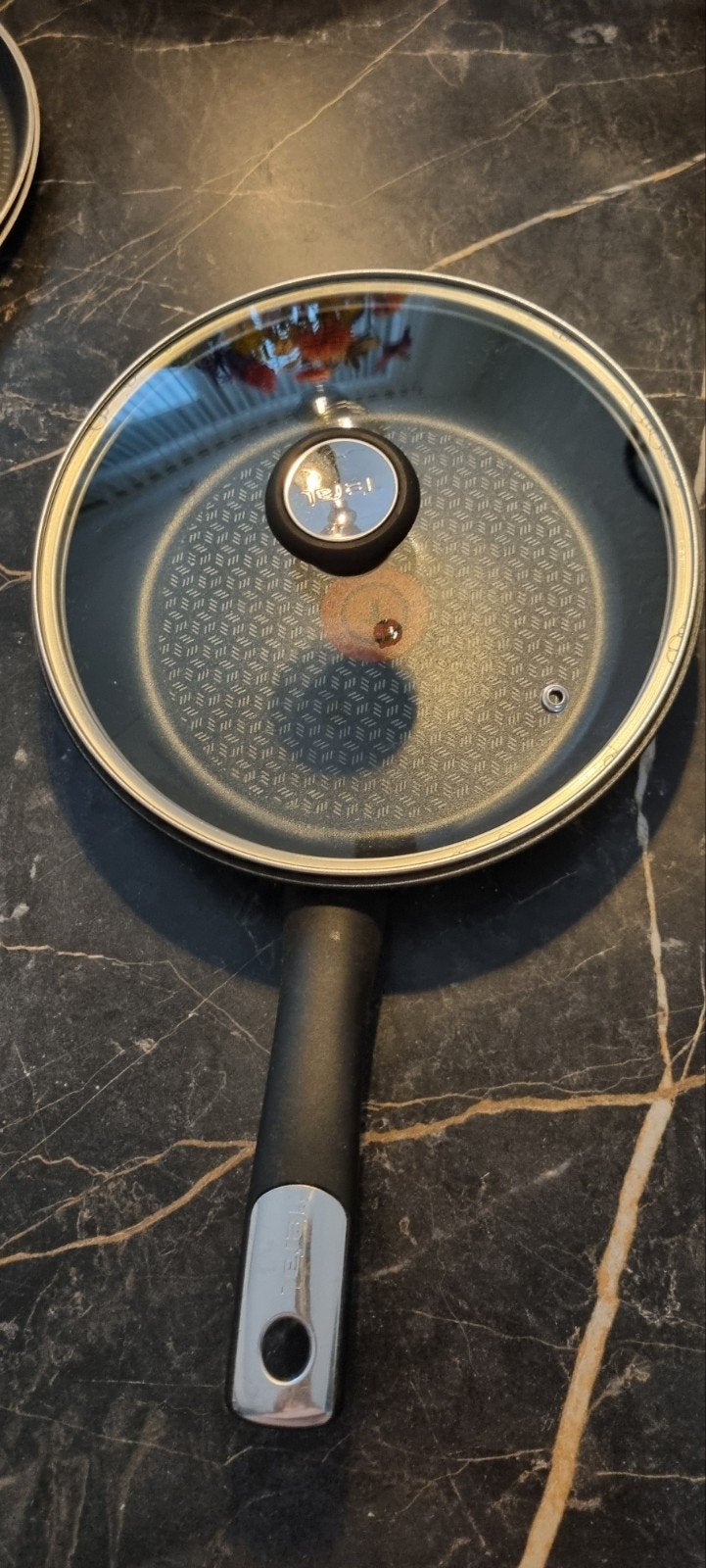 Tefal koekenpan 24 cm met deksel, Ophalen of Verzenden, Koekenpan of Braadpan