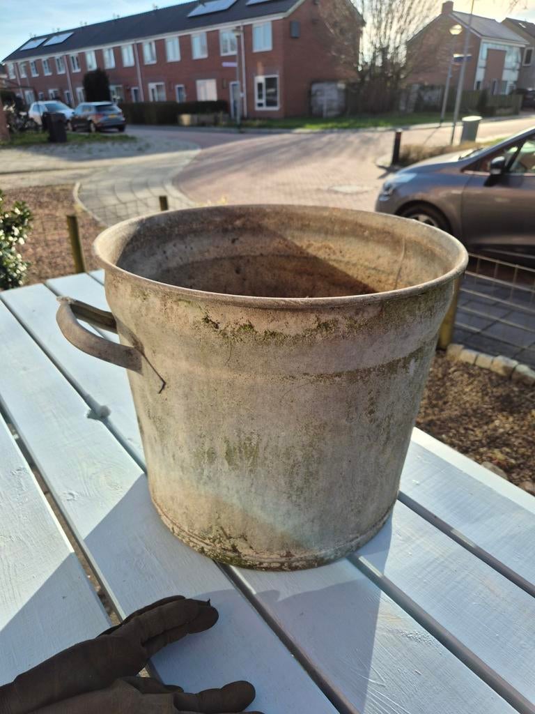 Pan, Tuin en Terras, Bloembakken en Plantenbakken, Ophalen, Rond, Hout, Minder dan 30 cm